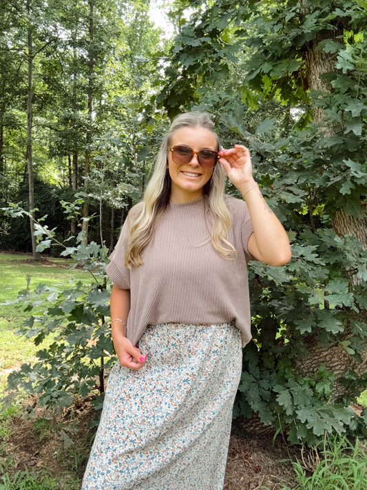 Maple Latte Sweater- Zenana