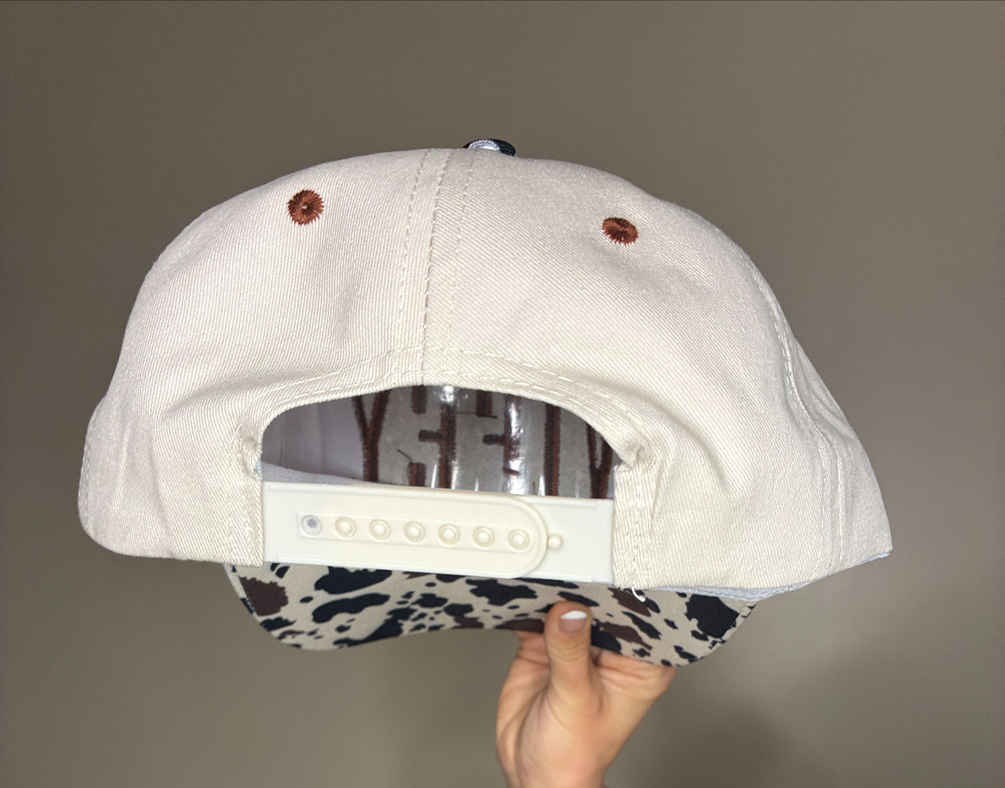WIFEY Cow Print Trucker Hat
